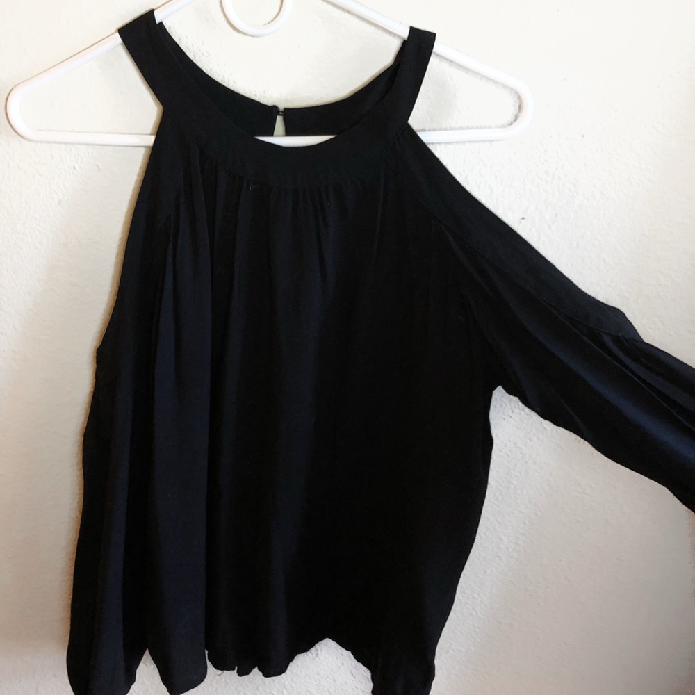 Cold Shoulder Cutout Blouse